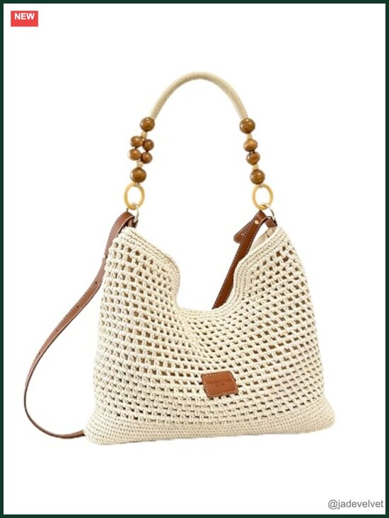 Handbags - Handwoven Straw Box Satchel Crossbody Shoulder Bag